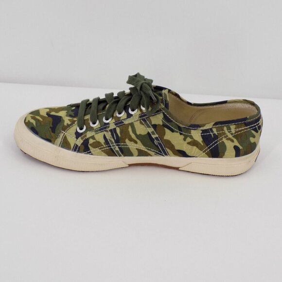 Superga 2750 Cotu Classic Trainer Sneaker Size 9.5 Camouflage Satin Finish - Picture 8 of 11